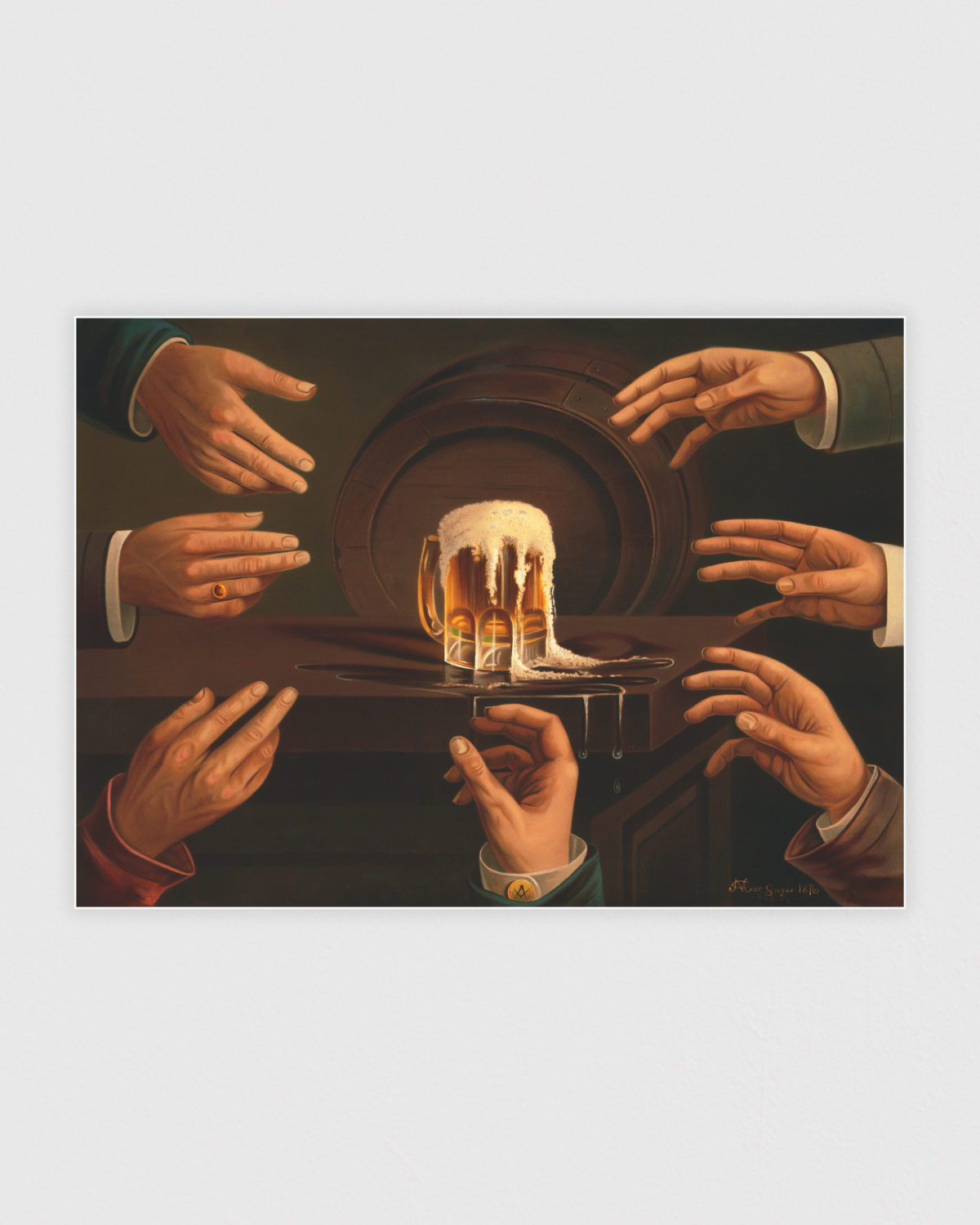 Hands around a Beer Mug