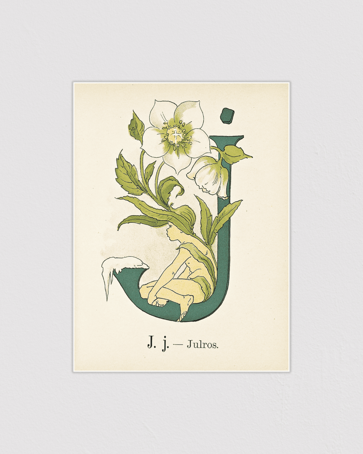 Prinsarnes blomsteralfabet - J