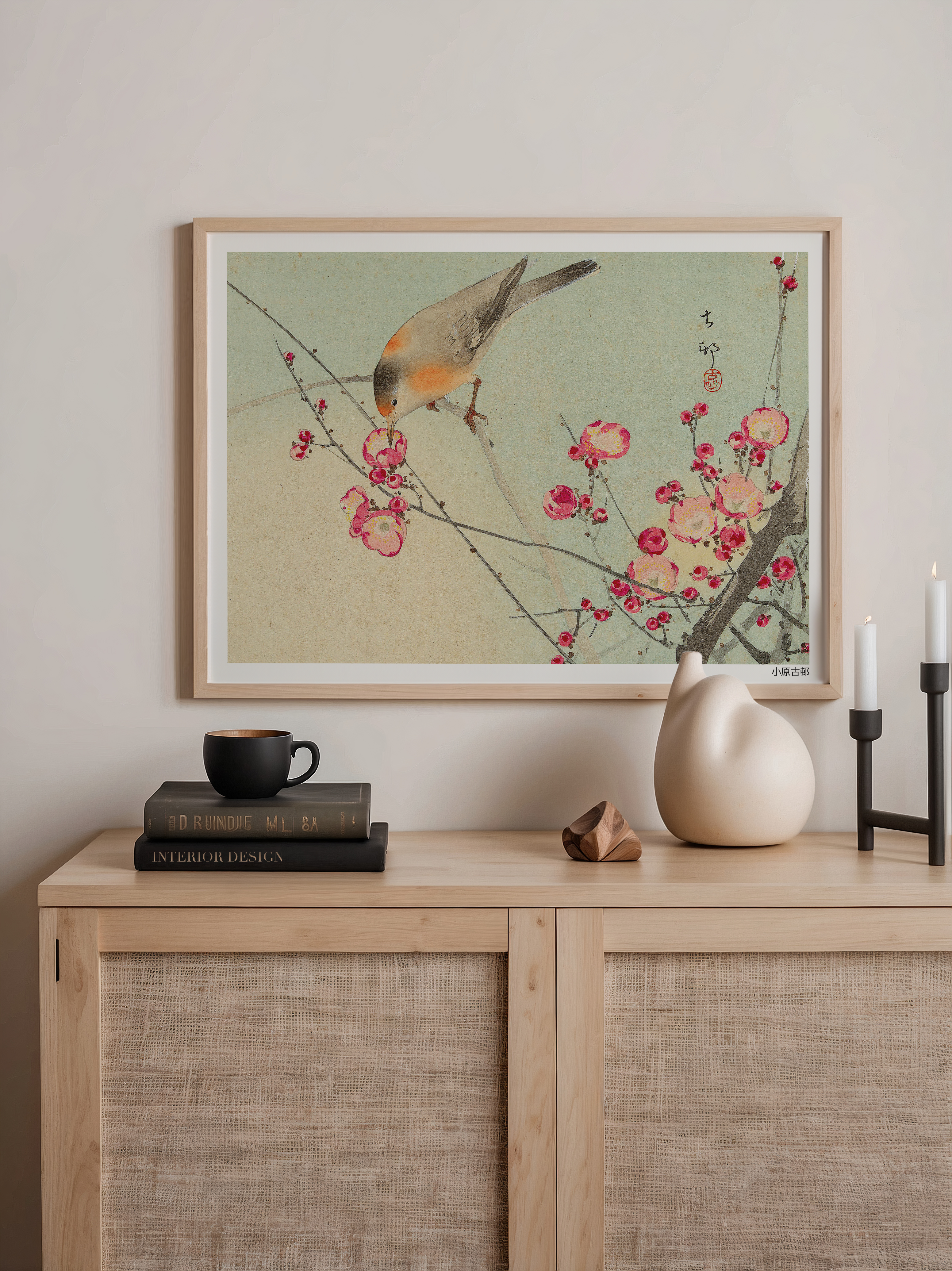 Songbird on Blossom Branch