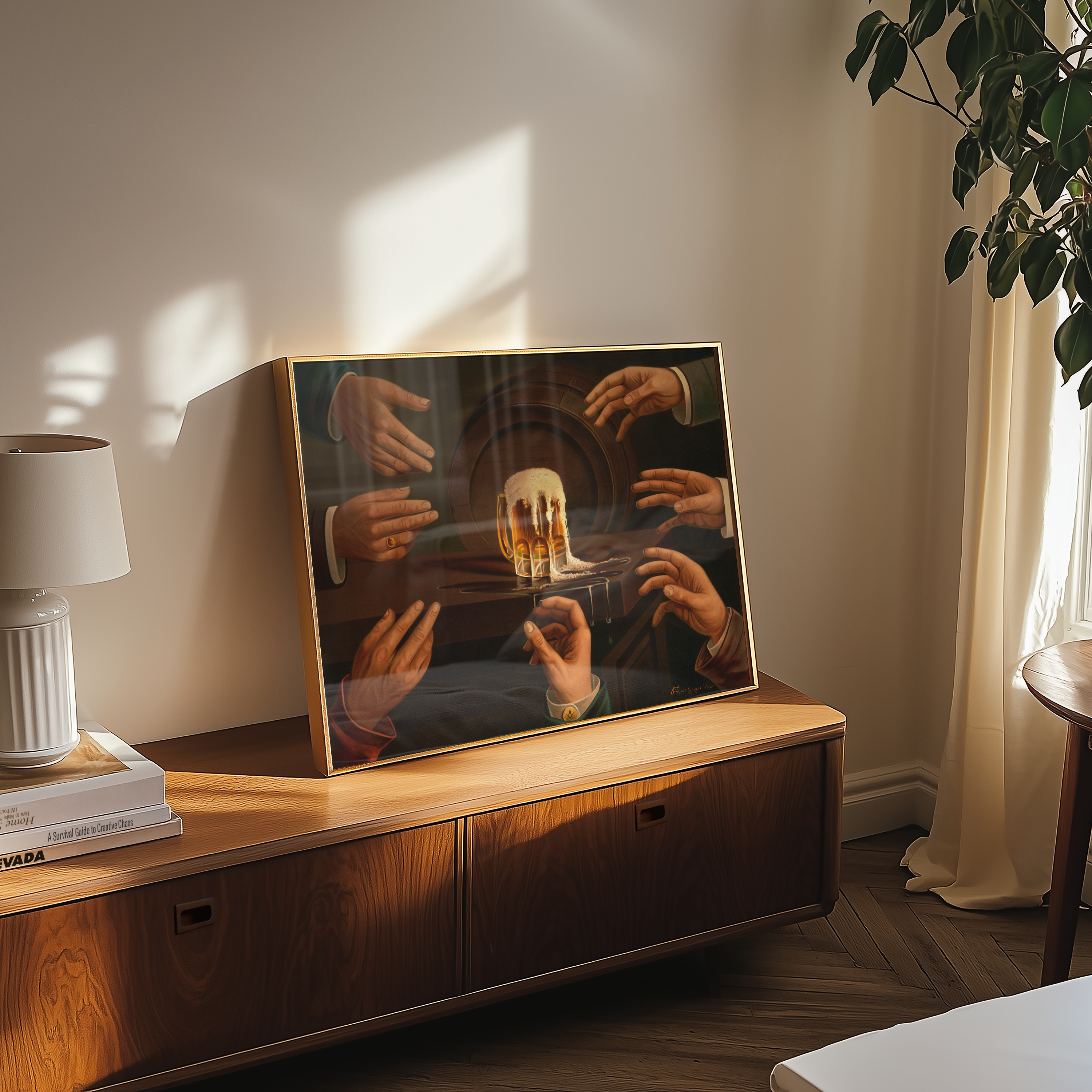 Hands around a Beer Mug