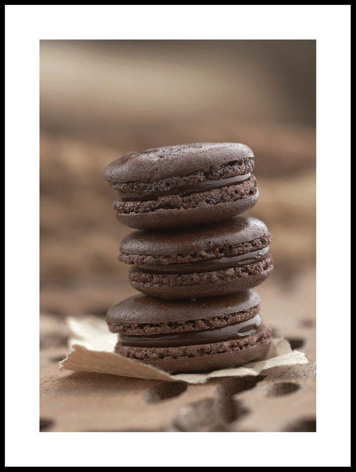 Choklad Macarons Poster