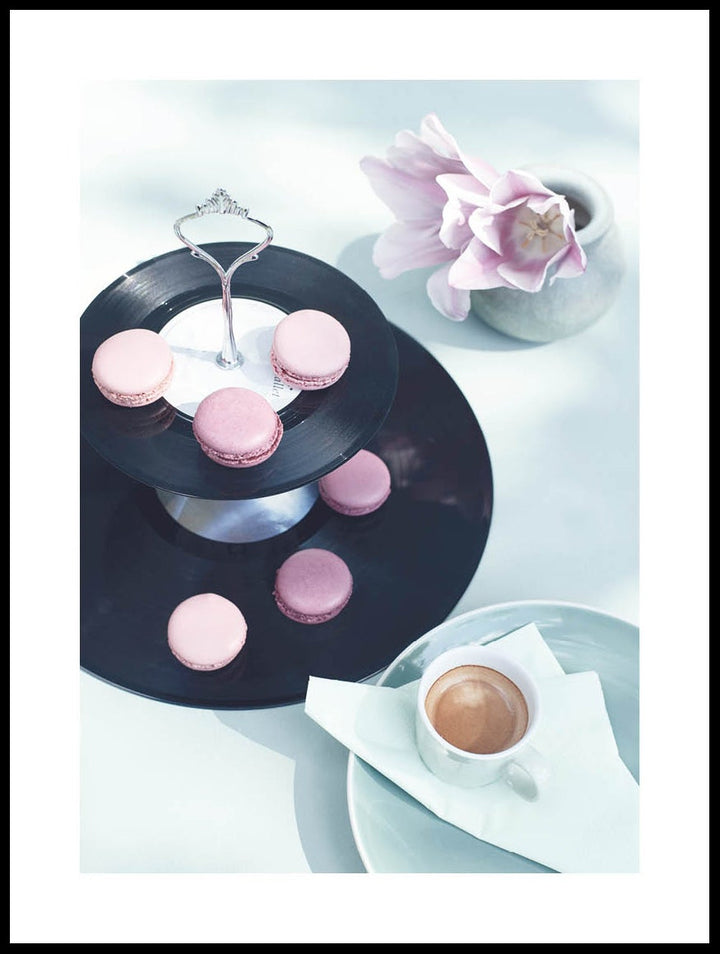 Macarons På Skivor Poster