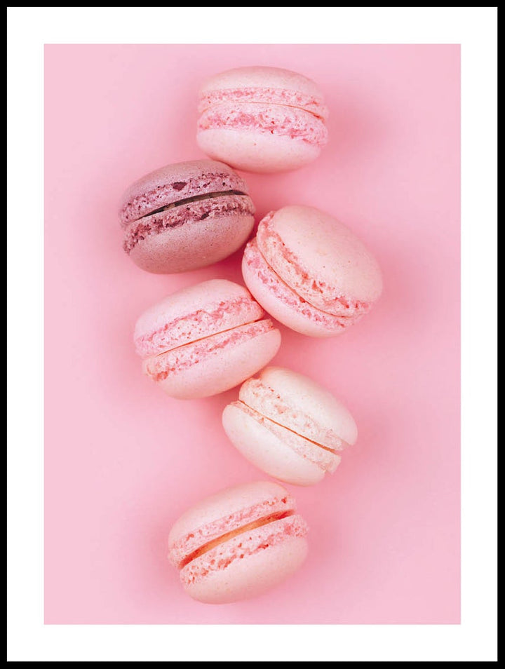 Rosa Macarons Poster