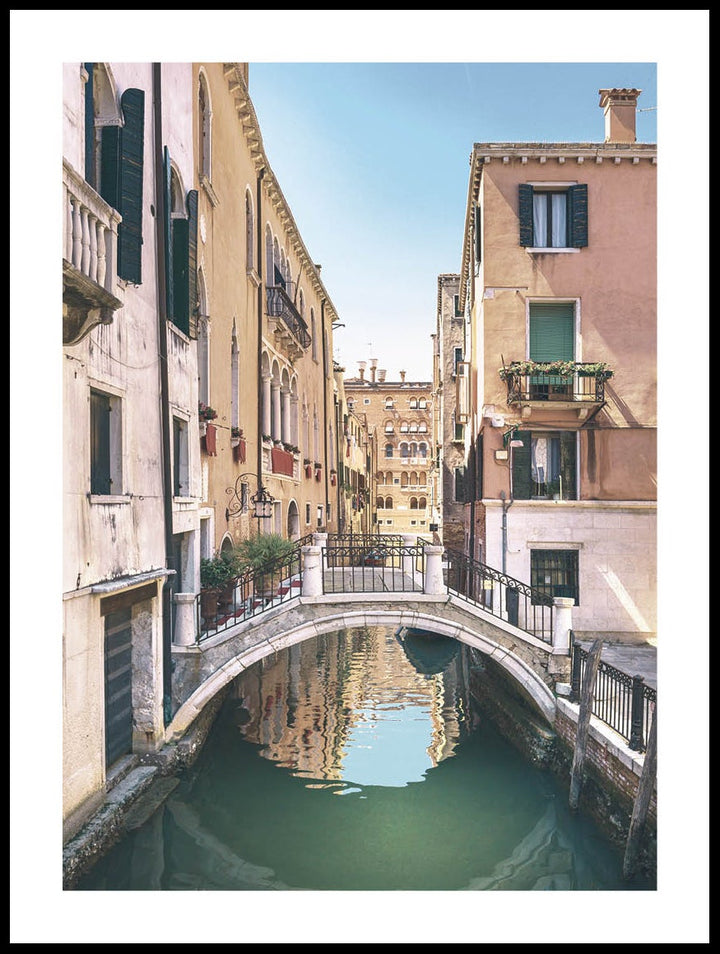 Vacker Kanal i Venedig Poster